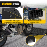 Nilight Plastic Curb Ramps, 4.2Inch Rise Portable Lightweight Heavy Duty Threshold Ramp for Driveway Lawn Mower Scooter Bike Motorcycle Wheelchair, 2 Pack