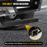 Nilight Hitch Step with 2Inch Hitch Receiver Rear Bumper Guard Protector 23.5 Inch with 5/8Inch Hitch Pin Clip Upgraded Textured Black Anti Slip Hitch Step Bar for Pickup Truck Car SUV