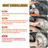 Drive Belt 669-18-30 Replacement for 4 Stroke GY6 49cc 50cc 139QMB Engine Premium CVT Drive Belts for Axis m200 Roketa Baja Tank Jmstar Taotao Jonway Vespa Scooter Moped ATV, 5 Pack #669 18 30