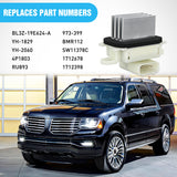 Nilight HVAC Blower Motor Resistor Fit for Ford F150 2009-2014, Ford Expedition, Lincoln Navigator Auto Temp Control 2009 2010 2011 2012 2013 2014 2015 2016 2017, Replaces BL3Z-19E624-A YH-1829