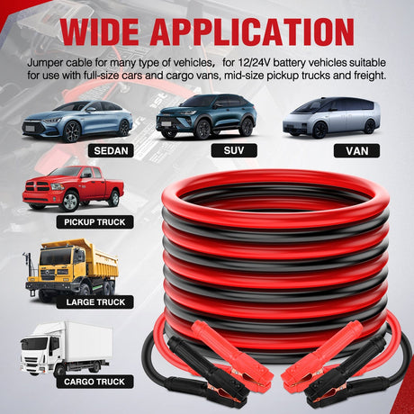 Wiring Harness Kit 0 Gauge 30 FT Heavy Duty Jumper Cable