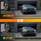 3.6Inch Rise Curb Ramps, Heavy Duty Rubber Driveway Threshold Shed Ramp for Sidewalk Cars Lawn Mower Wheelchairs Motorcycles, 3300lbs Load Capacity