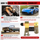 Nilight Top Post Knife Blade Master Switch 12V 24V 250A Battery Negative Disconnect Shut Off Kill Power Isolator for Car Truck Marine RV Vehicle and Electrical Equipment