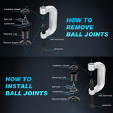 Ball Joint Press 10PCS Ball Joint Press Kit 4x4 Adapters