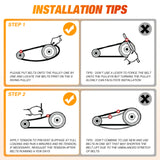 Nilight Drive Belt 3211149 Replacement for Polaris Ranger Extreme Badass CVT Drive Belt Fit for 2013-2019 Polaris Ranger XP 900 1000, 570, Crew 900 ACE 325 Models and More, EPS, Premium, Deluxe,1 Pack
