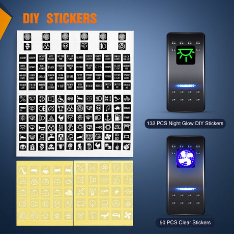 Nilight 4 Gang Rocker Switch Panel Waterproof Pre-Wired Aluminum Power Control Marine Panels with PD Type C and USB Cigarette Lighter Socket Voltmeter 12V 24V ON Off Switches for Car Trucks Boats RVs