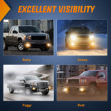 2007 2008 2009 2010 2012 2013 GMC Sierra 1500 2007 2008 2009 2010 2012 2013 2014 Sierra 2500HD 3500HD Fog Lights Assembly Clear Lens 880 27W Bulbs