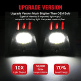 License Plate Lights Compatible with 1995 1996 1997 1998 1999 2000 2001 2002 2003 2004 Toyota Tacoma Red OLED Neon Tube 6000K White 2PCS Pack upgrade version