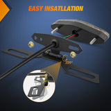 Taillight Assembly Motorcycle Tail Lights LED Brake Running Light with License Plate Bracket Dirt Bike Rear Lighting Compatible with Honda Yamaha Kawasaki Suzuki Chopper Turing Cruiser, Red