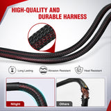 Nilight Wiring Harness Kit Nylon 12 AWG 1 Lead 12V 5Pin Rocker Switch Laser On Off Power Relay Blade Fuse for LED Light Bar Off Road Lights on Cars Jeep Boat Trucks