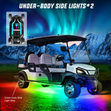 2Pcs Golf Cart Underglow Light Kit for EZGO Yamaha Club Car