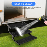 Nilight RV Step Covers 3 Pack 20 inch, Fits 8-10Inch Deep Camper Steps Adjustable Wrap Around RV Step Rug with Spring Works on Electrical & Manual RV Stairs Carpet for Camper Trailers Steps Outside,Black