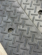 2.4Inch Rise Curb Ramps, Heavy Duty Rubber Driveway Threshold Shed Ramp for Sidewalk Cars Lawn Mower Wheelchairs Motorcycles, 3300lbs Load Capacity (25% OFF Final Checkout)