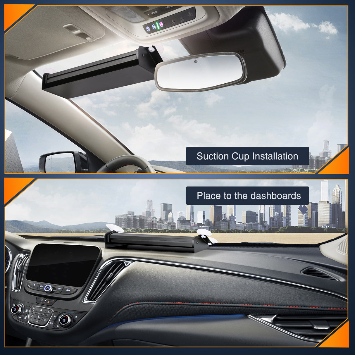 Nilight 12LED Traffic Advisor Strobe Light Bar White Emergency Warning Hazard Safety Dash Front/Rear Windshield Flashing Lights for Cars Trucks Police Firefighter Plow Construction Vehicles