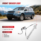 Window Regulator Power Window Regulator with Motor Assembly Replacement for Honda Pilot 2003 2004 2005 2006 2007 2008, Front Driver Side, 748-129