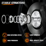 Nilight Wheel Bearing and Hubs Assembly Set for Chevy GMC Silverado Suburban Sierra Yukon XL 1500 Tahoe Avalanche Cadillac Escalade ESV EXT 2007 2008 2009 2010 2011 2012 2013 with 6-Lug, OEM 515096