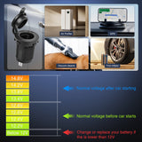 Rocker Switch 5 Gang Rocker Switch Panel Pre-Wired Aluminum with PD Type C and USB Cigarette Lighter Socket Voltmeter 12V 24V ON Off Toggle Switches for Car Trucks Boats RVs