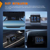 Nilight 3 Gang Rocker Switch Box 3 Holes Panel Detachable Installation Housing Waterproof Aluminum Rotatable Mount Bracket 12V 24V DIY Toggle Switches Voltmeter USB Socket for Boats Cars RVs Trucks