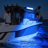 72W 12Inch Spot Flood Combo Led Light Bar- Blue Beam Nilight