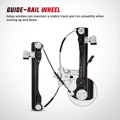 Nilight 751-739 Power Window Regulator with Motor for Front Driver Side Compatible with Chevy Cruze 2012 2013 2014 2015 2016 Chevy Cruze Limited Front Left Side