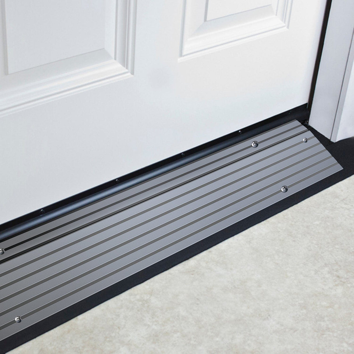 Nilight Door Threshold Ramp, 1inch Rise Portable Aluminum Wheelchair