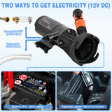 Nilight Macerator Pump for RV 12V 12GPM Portable Quick Release Self-Priming RV Macerator Pump for Sewage Waste sewer Pump Kit with Hose Fittings Discharge Port Carry Bag for Camper Boat Kitchen Marine