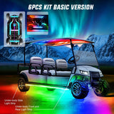 Led light Strip 6Pcs Golf Cart Underglow Light Kit for EZGO Yamaha Club Car