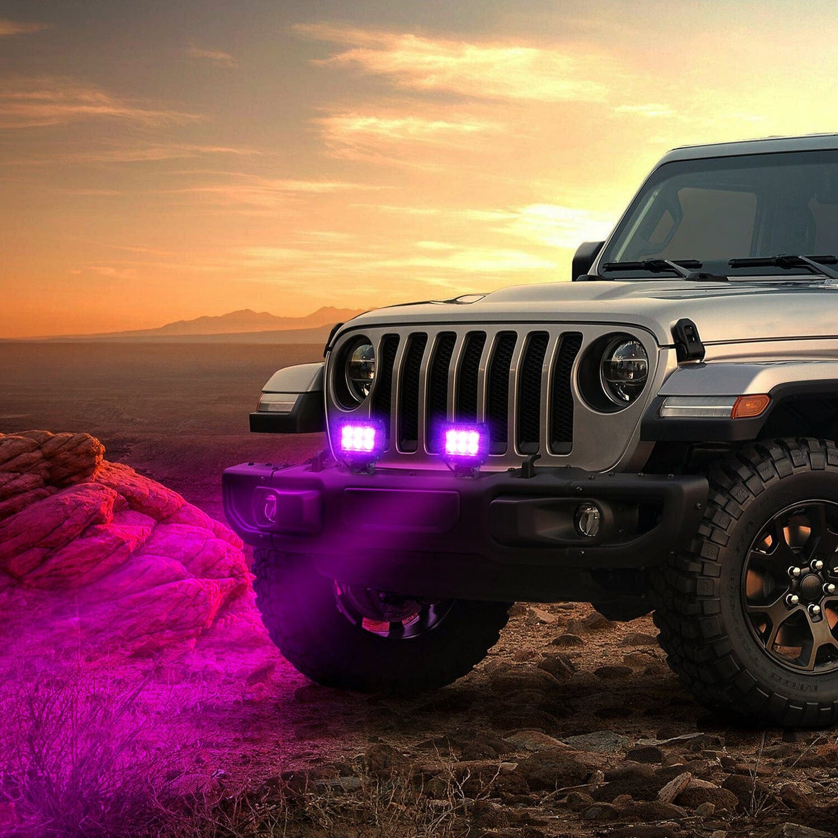 4 Inch 18W Purple Beam LED Light Pods (Pair) Nilight