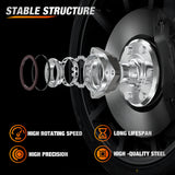 Nilight Front or Rear Wheel Bearing and Hub Assembly for Chevrolet Traverse 2009-2012 2013 2014 2015 2016 2017, GMC Acadia 2007-2016, Buick Enclave 2008-2017, Saturn Outlook 2007-2010 w/6-Lug, 513277