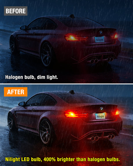 LED Headlight 57LEDs Red 3156 3056 4157 3057 3157 LED Bulbs (Pairs)