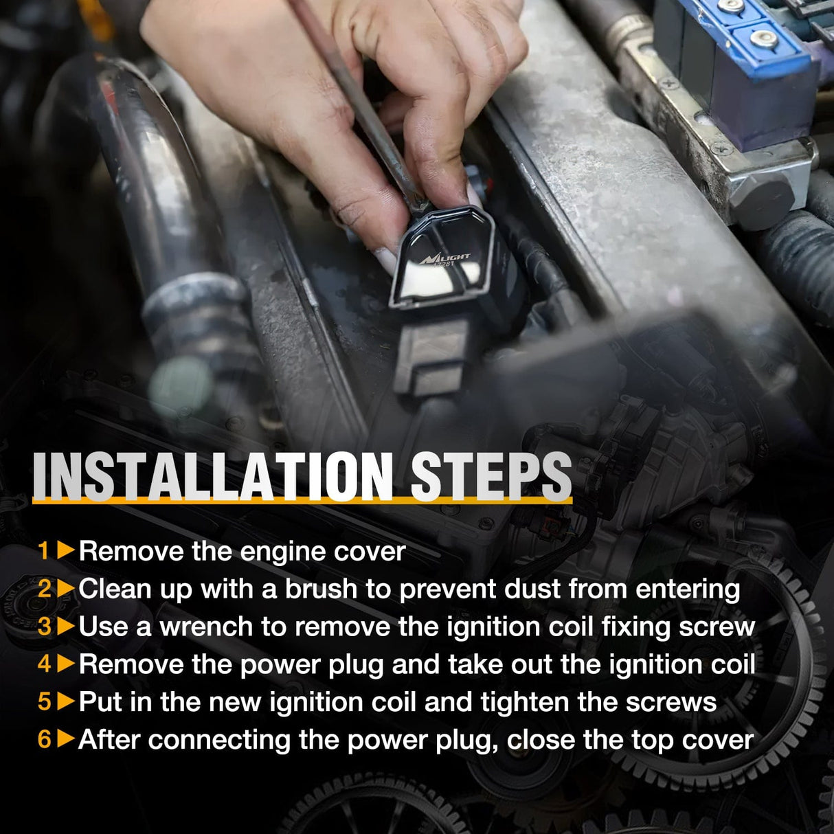 ignition coil pack 6pcs Ignition Coil Pack UF648 Fit for Jeep Dodge Chrysler 2011 2012 2013 2014 2015 2016 Grand Cherokee Wrangler Town&Country Avenge Challenger Charger Durango RAM1500 V6 3.6L