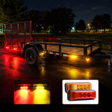 3.9 Inch Amber Red LED Fender/Side Marker Light (10 Pcs)