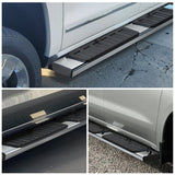 Nilight Running Boards for 2007 2008 2009 2010 2011 2012 2013 2014 2015 2016 2017 2018 2019 2020 2021 Toyota Tundra Double Cab 2 Full-Size Door & 2 Half-Size Door 6 Inch Side Step Nerf Bars Stainless Steel