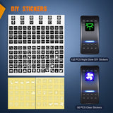 Nilight 6 Gang Rocker Switch Panel Waterproof Pre-Wired Aluminum Power Control Marine Panels with PD Type C and USB Cigarette Lighter Socket Voltmeter 12V 24V ON Off Switches for Car Trucks Boats RVs