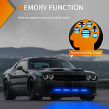 4PCS 6 LED Blue Emergency Warning Strobe Lights