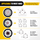 Trailer Hitch Spare Tire Carrier Mount Stake Pocket Boat 3-Nuts Trailer Bracket Utility Trailer Accessories Fits 4 & 5 & 6 Lugs Trailer Wheels on 4Inch 4.5Inch 4.75Inch 5Inch 5.5Inch and 6Inch Bolt Patterns 150 Lbs