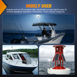 LED Work Light 24 Inch White Folding Stern Light for Marine Boats