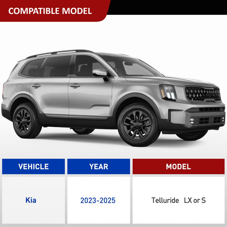 Nilight 4 Pin Trailer Wiring Harness Kit 56490 Vehicle Standard 4 Way Connector Custom for 2023 2024 2025 Kia Telluride LX Telluride S Simple Fit Tow Hitch