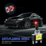 2PCS Red LED Toggle Switch 12V DC 30A 3 Pin On Off 2 Position Heavy Duty Rocker Switch with 14AWG Wire for Automotive Cars Trucks Boats Racing Cars Auto Boat