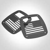 Nilight Tail Light Covers, 2PCS Black Rear Brake Light Guards Protector Exterior Accessories for 1987-2006 Wrangler TJ YJ