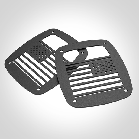 Nilight Tail Light Covers, 2PCS Black Rear Brake Light Guards Protector Exterior Accessories for 1987-2006 Wrangler TJ YJ