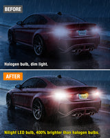 LED Headlight 57LEDs 6100K Cool White 3156 3056 4157 3057 3157 LED Bulbs (Pairs)