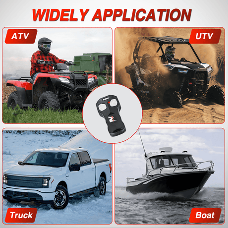 winch hook 4500 lb ATV/UTV Electric Winch Kit With Synthetic Winch Rope