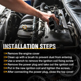 ignition coil pack 4pcs Ignition Coil Packs Fit UF651 for Hyundai KIA 2011 2012 2013 2014 2015 2016 2017 2018 2019 2020 Tucson Elantra Soul FORTE 1.8 2.0L OE# 5C1861 C1804 1788511 273002E000