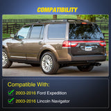 Third Brake Light Tail High Mount 3rd Stop Lights Smoked Lens Compatible with Ford Expedition Lincoln Navigator 2003 2004 2005 2006 2007 2008 2009 2010 2011 2012 2013 2014 2015 2016