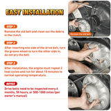 Vehicle Parts & Accessories 725 Go Kart Drive Belt Fit for Hammerhead 80T Mudhead 208R 14704 Trailmaster Mid Karts MB200 XRX Mud Head Go Kart 6.5HP Engine 30 Series Torque Converter Belt Replacement 9.100.018-725, 3 Pack