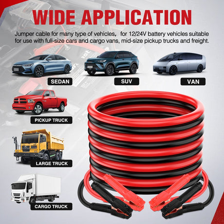 Wiring Harness Kit 1 Gauge 30 FT Heavy Duty Jumper Cable