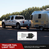 4 Way Flat Trailer Wiring Circuit Tester Male End Wire 4 Pin Test with Bright Light Indicator for Turn Signal Brake Tail Lights Trouble Shooting