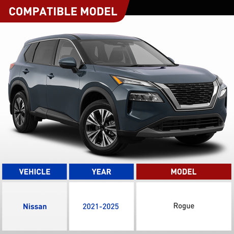 Nilight 4 Pin Trailer Wiring Harness Kit 56459 Vehicle Standard 4 Way Connector Custom for 2021 2022 2023 2024 2025 Nissan Rogue Simple Fit Tow Hitch Harness