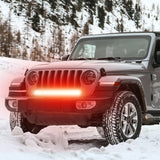 LED Light Bar LED Light Bar 20 Inch 126W Spot Flood Combo Red Beam Off Road Lamp Fishing Hunting Emergency Deck Work Lighting for Trucks UTV Pick-up Van Boat Tractor